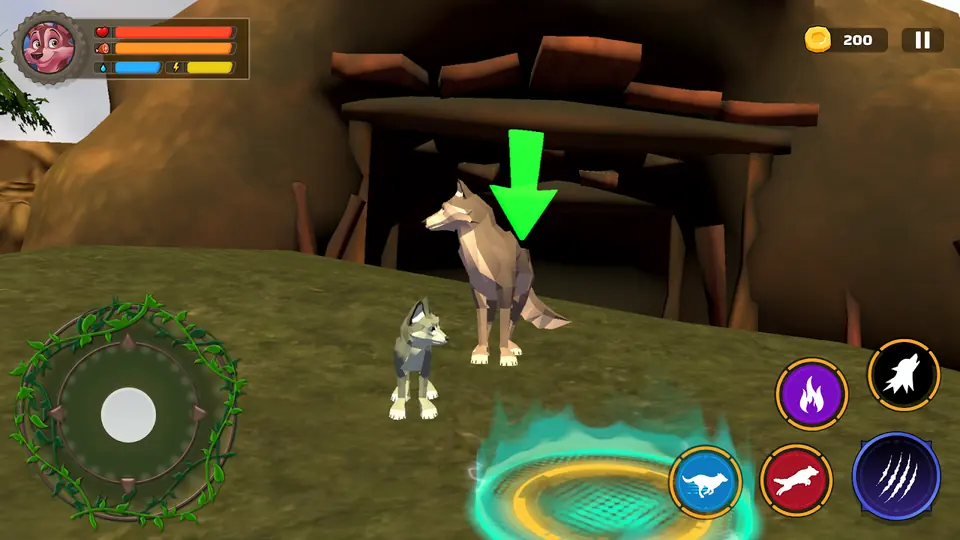 Wolf Life Simulator: Wildlife gameplay screenshot